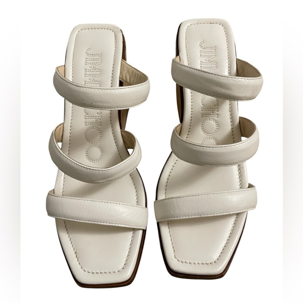 Jimmy Choo Ivory Strappy Sandals